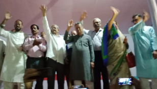 ফরিদপুরের সমাবেশস্থলে মির্জা ফখরুল