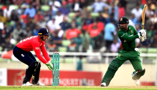 লিটনের ফিফটিতে ১০০ ছাড়াল বাংলাদেশ