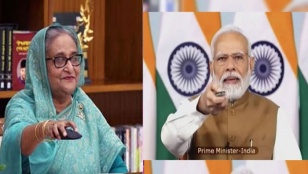 তিন প্রকল্প উদ্বোধন করলেন শেখ হাসিনা-নরেন্দ্র মোদি
