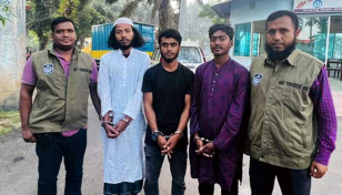 জঙ্গি সংগঠন আনসার আল ইসলামের ৩ সদস্য গ্রেপ্তার