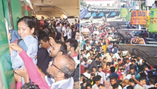 শেকড়ের টানে ছুটছে মানুষ