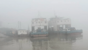 দৌলতদিয়া-পাটুরিয়ায় ফেরি চলাচল বন্ধ