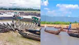 সুনামগঞ্জের দোয়ারাবাজারে চুনাপাথর আমদানি বন্ধ, হতাশায় ব্যবসায়ী ও শ্রমিকরা