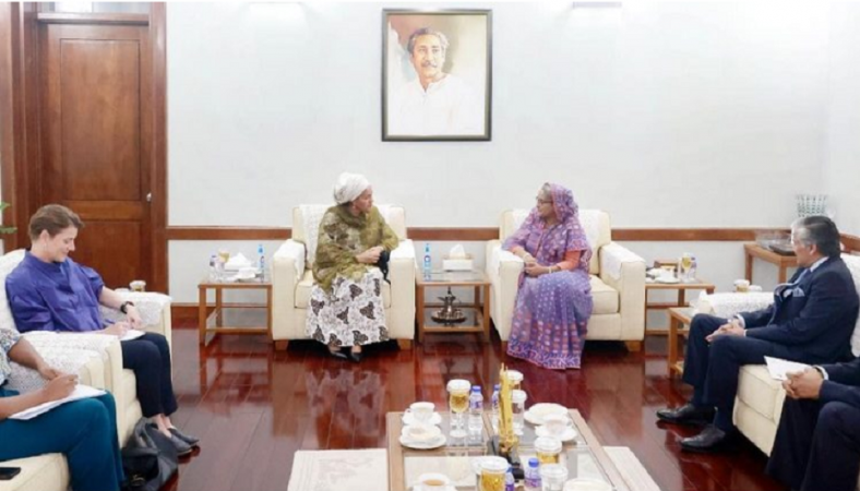 প্রধানমন্ত্রীর সঙ্গে জাতিসংঘের ডেপুটি সেক্রেটারি জেনারেলের সাক্ষাৎ 