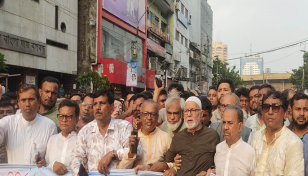 বাজেটকে স্বাগত জানিয়ে আ.লীগের আনন্দ মিছিল