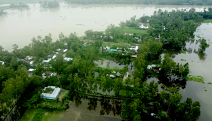 কুড়িগ্রামে বেড়েই চলেছে নদ-নদীর পানি, বন্যার আশঙ্কা