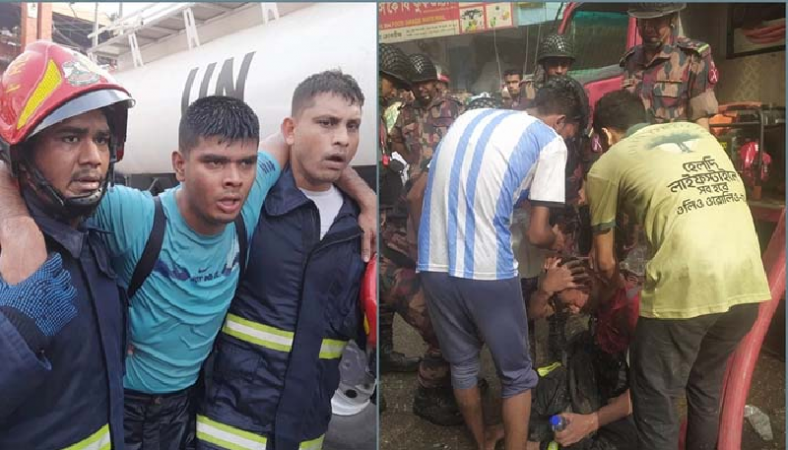 আগুনে ৭ ফায়ার সার্ভিস কর্মী আহত 