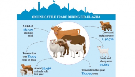 Online cattle sale jumps 1000pc this Eid ul-Azha