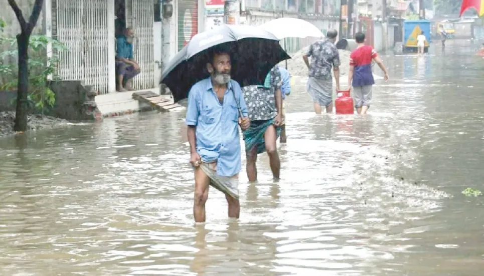 Rangpur city inundated after nonstop rainfall 