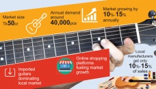 Guitars take music instrument industry by storm 