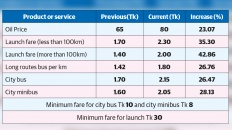 Bus, launch fares shoot up 
