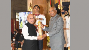 Liberation war veteran Quazi Sajjad Ali Zahir receives India's 'Padma Shri Award-2021'