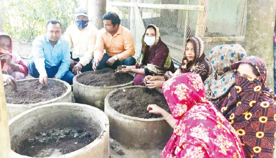 Vermicompost gaining popularity in Moulvibazar 