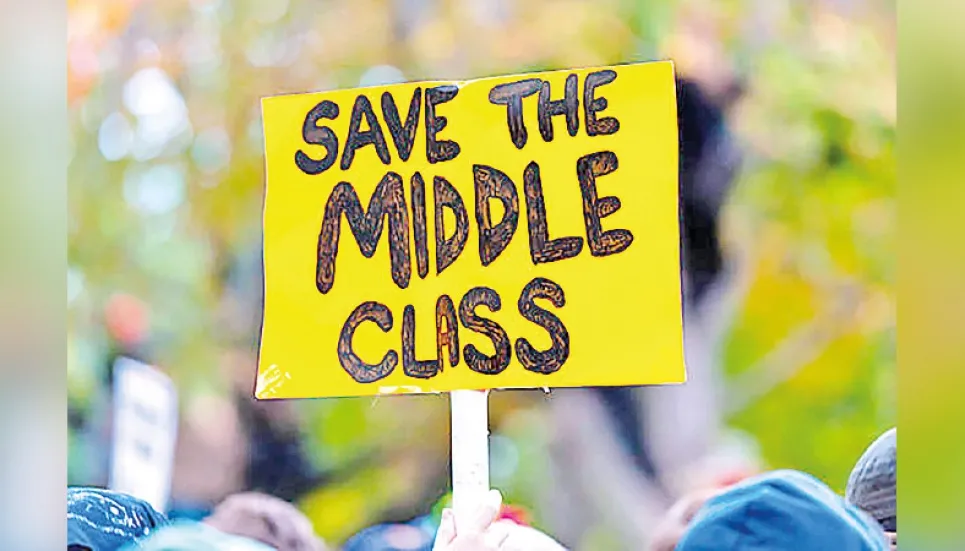 The increasing suffering of the middle class 