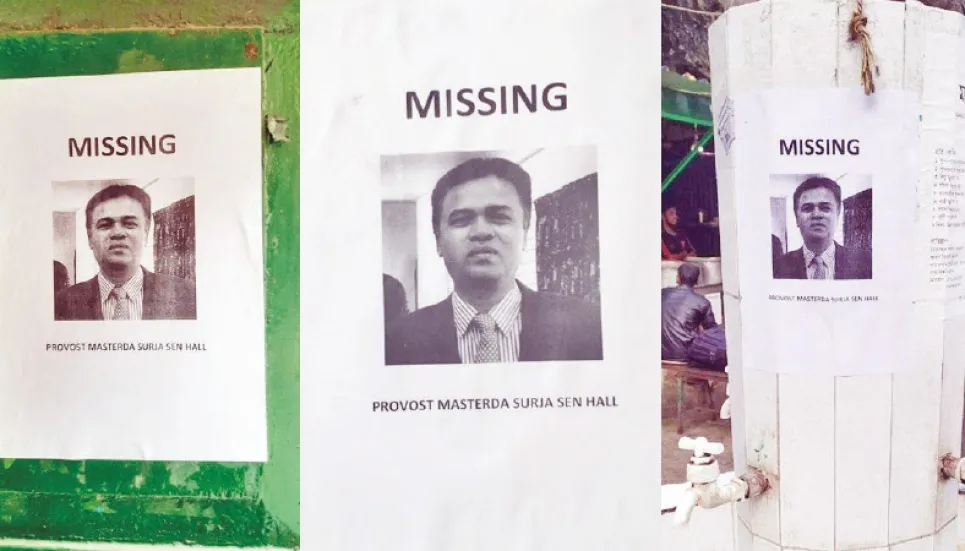 Surja Sen Hall provost missing, say posters 