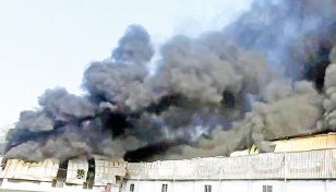 Five killed in Bogura plastic factory fire 