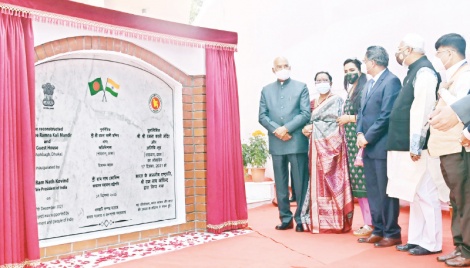 Kovind opens renovated Kali temple, wraps up 3-day visit 