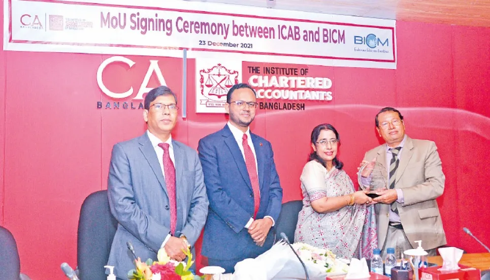 ICAB signs MoU with BICM 