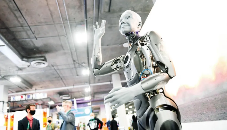 Creepy meets cool in humanoid robots at CES tech show 