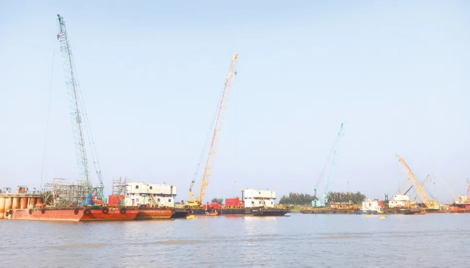 Bangabandhu Rail Bridge project progressing fast 