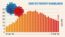 Covid-19: Daily positivity rate drops to 15.46% 