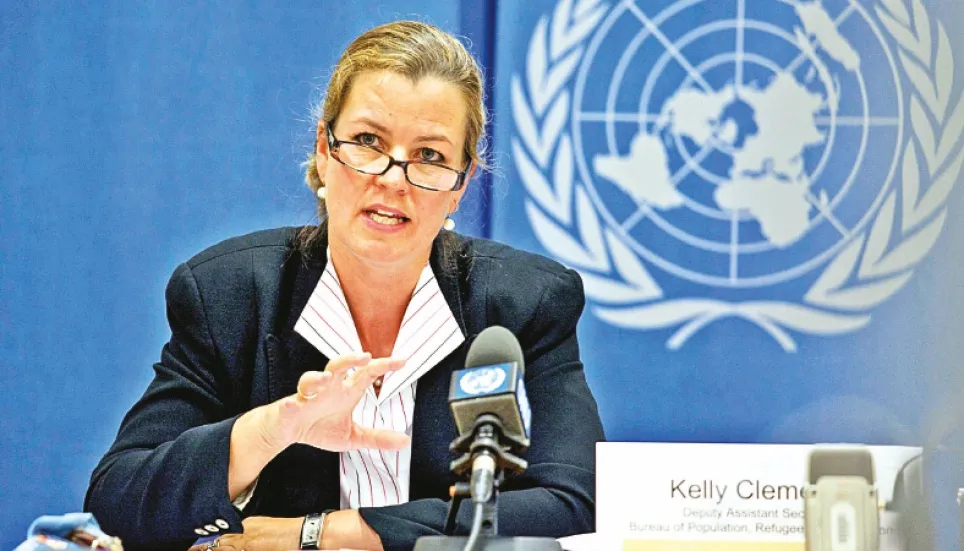 UN deputy HC for Refugees Kelly in Dhaka 