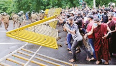 Sri Lanka’s embattled leader faces biggest street protest 