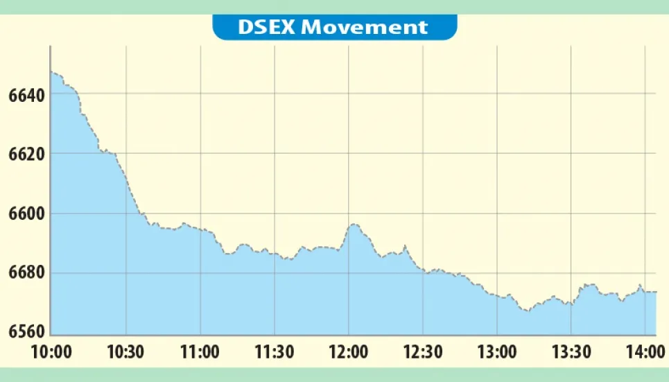 DSEX plunges below 6,600-level 