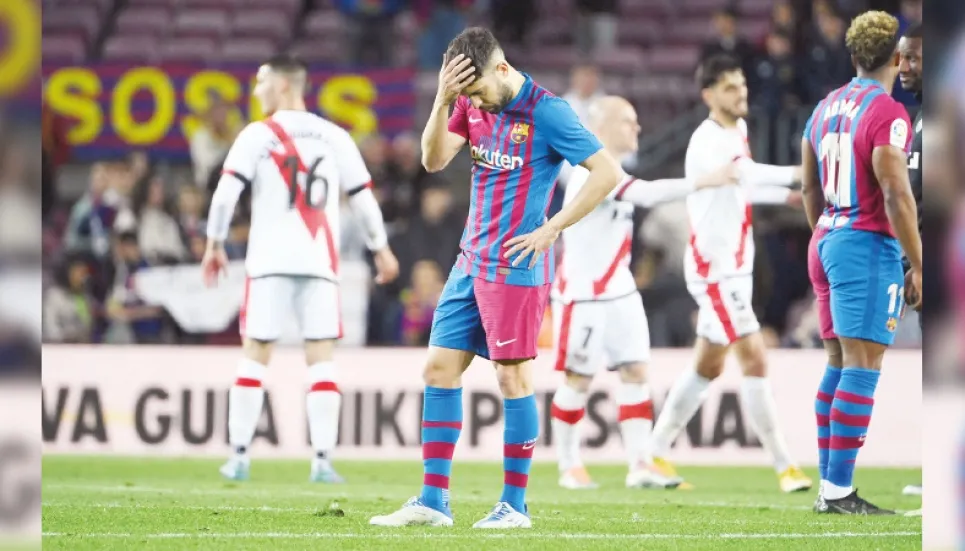 Barca wobble again with loss to Rayo 