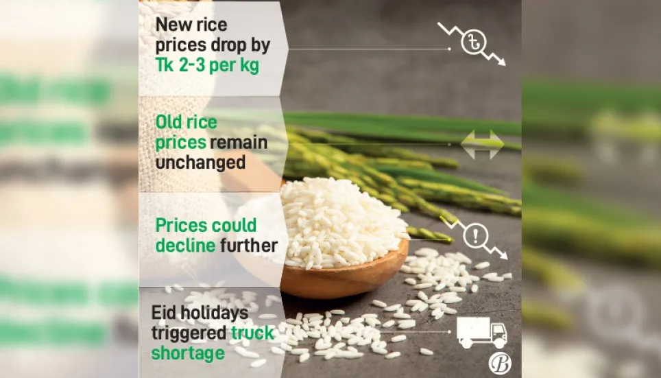 Rice prices drop as new crops hit local market 