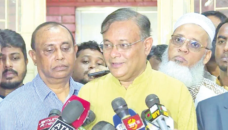 BNP's dream of caretaker govt won't be successful: Hasan 