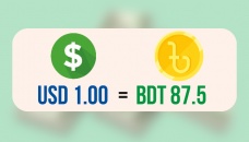 Per USD now BDT 87.5 