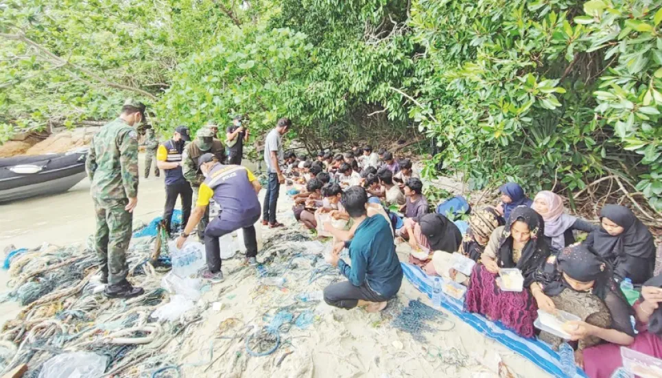 Sixty Rohingya found abandoned on Thai island 