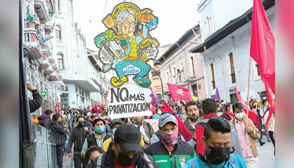 Ecuador should follow its own path, not IMF’s, says protest leader