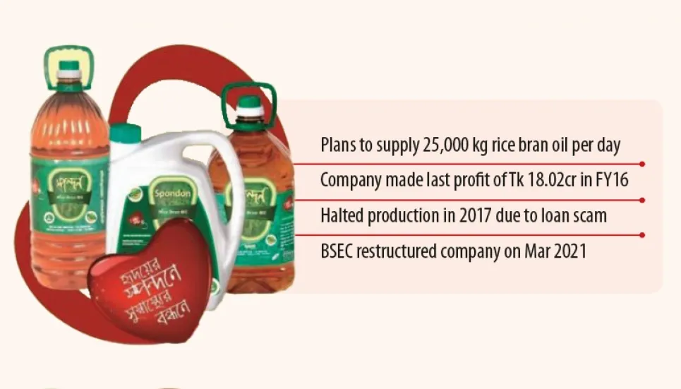 Spondon rice bran oil to hit market today after 4yrs 