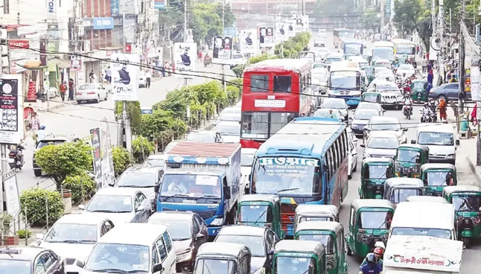 Traffic movement to be restricted in Dhaka on Sunday