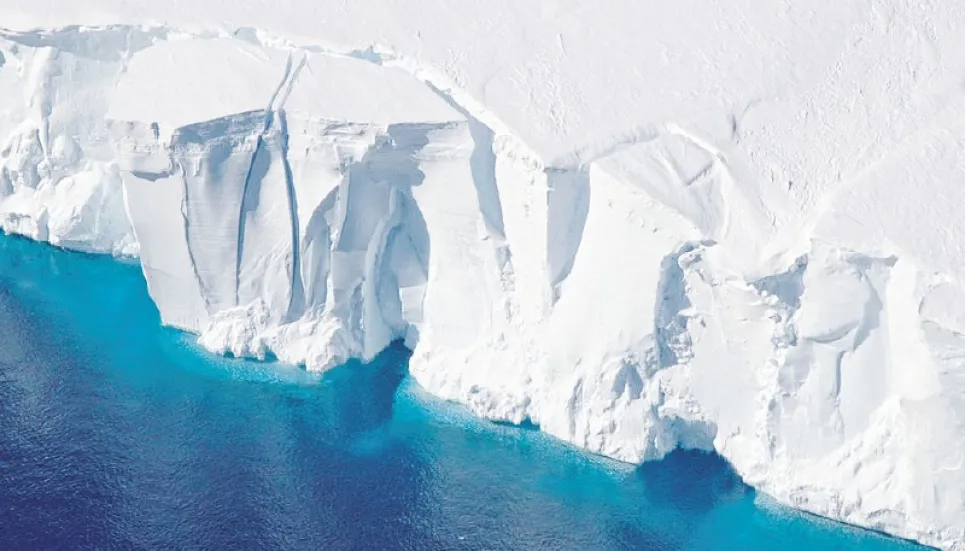 Satellite imagery shows Antarctic ice shelf crumbling faster than thought 