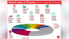 10 banks hold 63.59% of bad loans 