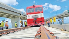 Padma Bridge rail track installation begins 