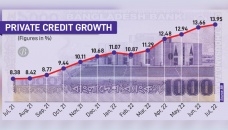 Private credit growth hits 43-month high 
