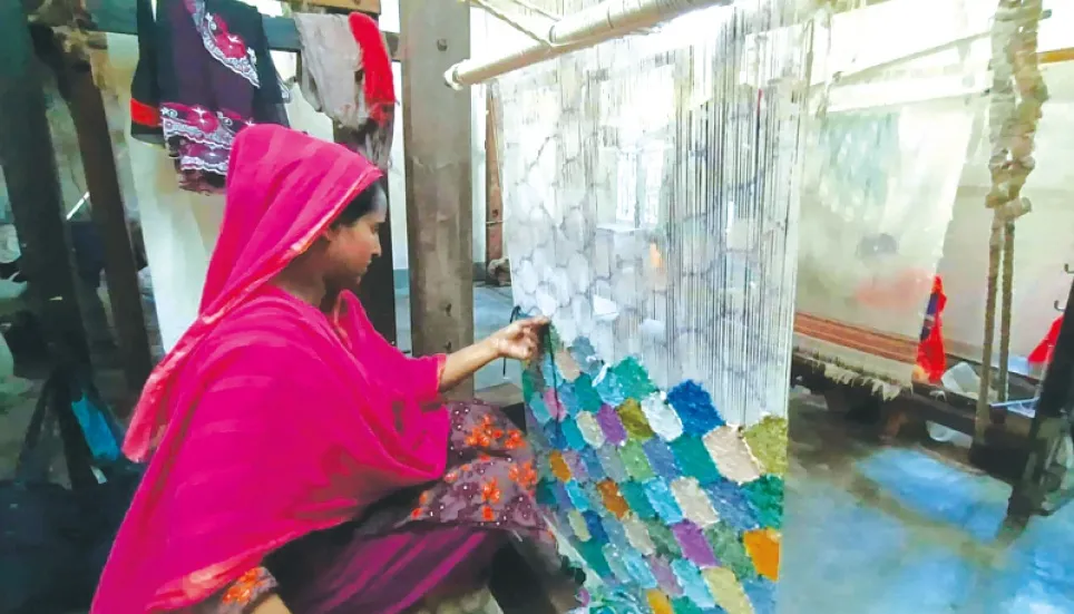 Physically challenged women find success in carpet making 