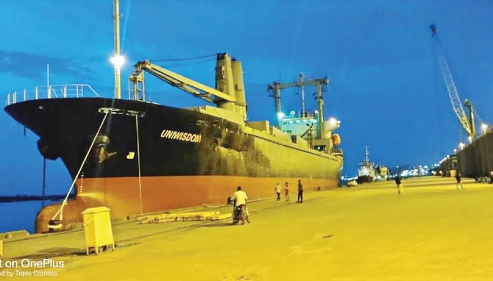 Huge raw materials for Rooppur Power Plant arrive at Mongla Port