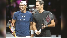 Federer teams up with Nadal for farewell match 