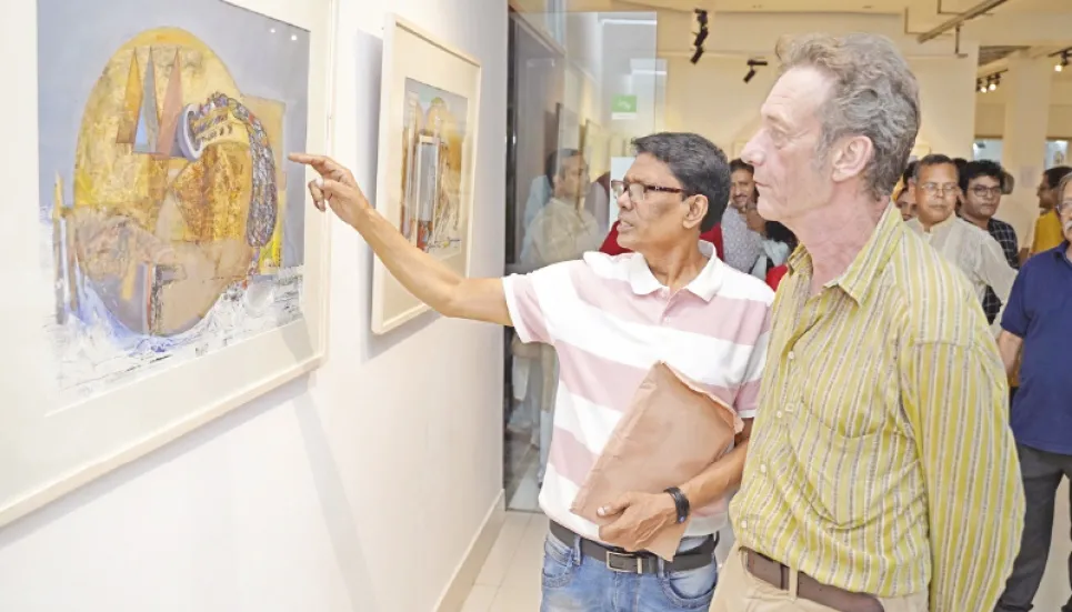 Solo art show of Iftikhar Uddin underway at AFD