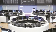 European stocks climb, pound stalls on mixed data 
