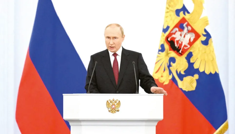 Putin declares four areas of Ukraine as Russian 