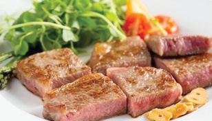 Kobe beef, a luxurious gourmet food item 