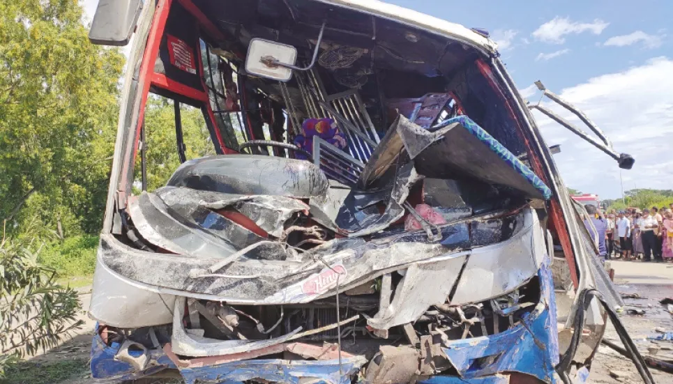 Six killed in Tangail road crash 