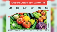 Food inflation falls to 9.8% in Sept 