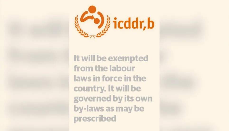 Parliament passes icddr,b bill 